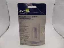 LEVITON DVS15-1LM MOTION SENSOR IN-WALL MULTI-LOCATION VACANCY (MANUAL-ON) WHITE