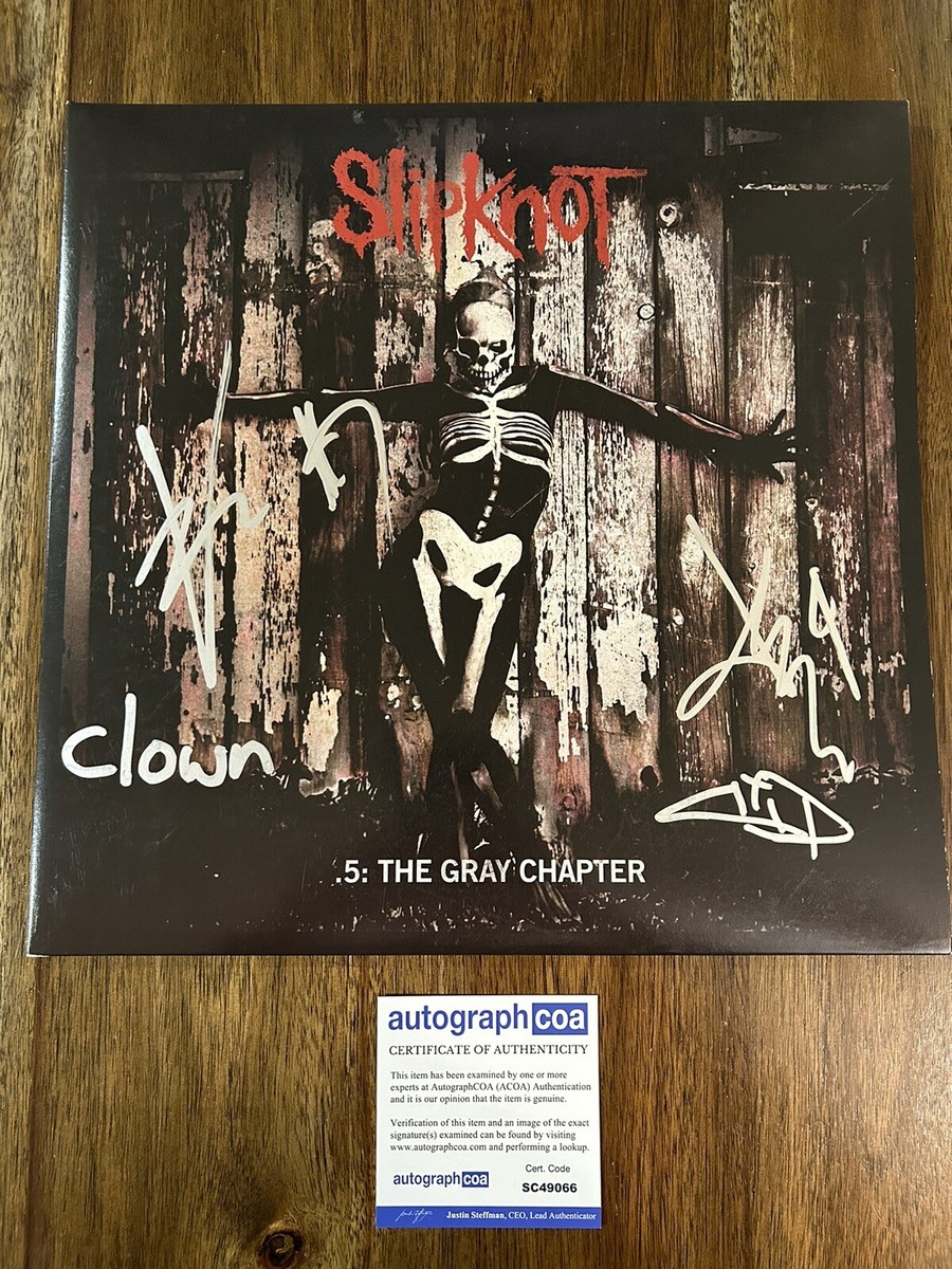 Slipknot' Signed Vinyl Album '.5 The Gray Chapter' Clown