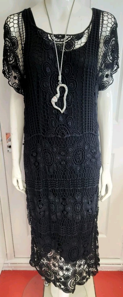 Chesca Crochet Dress New With Tags Size UK
