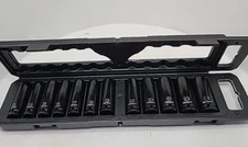 1/2”Drive Metric Deep Impact Socket Set,6-Point Design,12-Piece 13-24mm  /402/