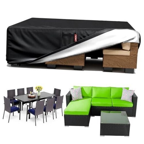 Patio Furniture Covers Waterproof for Outdoor Furniture Black