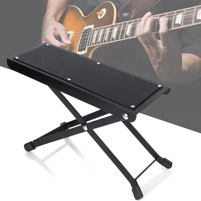 Guitarist Footstool Folding Guitar Foot Stool Rest Stand Adjustable