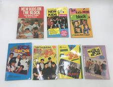 Vintage New Kids On The Block Soft Cover Book Lot (7 Books)