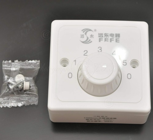 Upgraded 5Gear Capacitive Vintage Ceiling Fan Speed Controller Wall Mount Switch - Bild 12 von 12