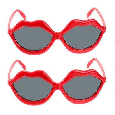 2 Pcs Lustige Partybrille Sonnebrille Damen Partybrillen -Requisite