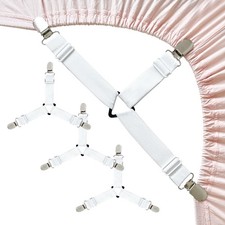 Bed Sheet Straps, Upgrade Fitted Bed Sheet Holders for Corners