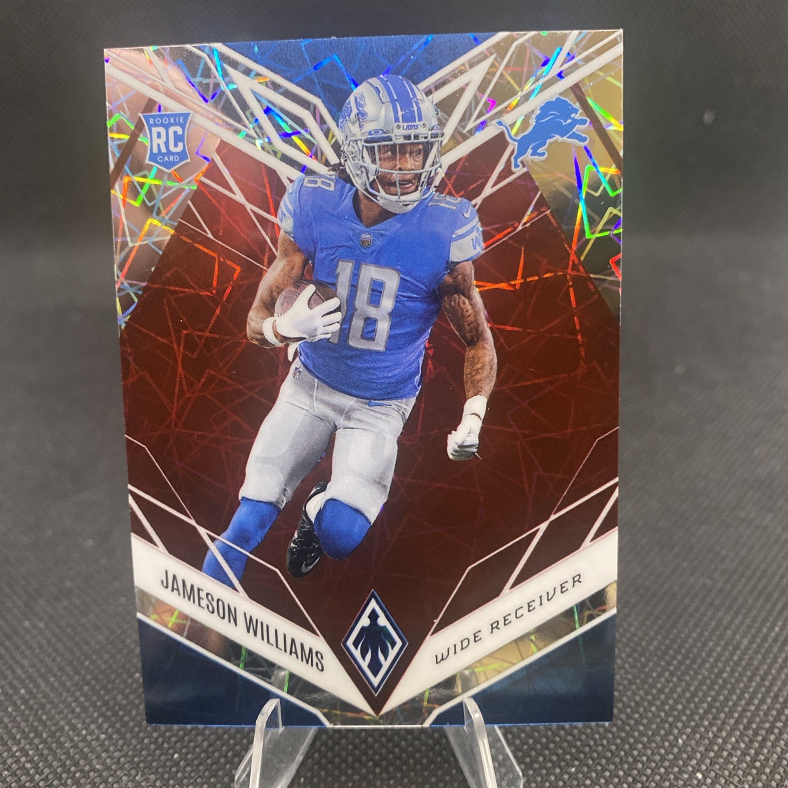 Jameson Williams 2022 Panini Phoenix Silver Lazer H2 #108 Rookie (RC) /150