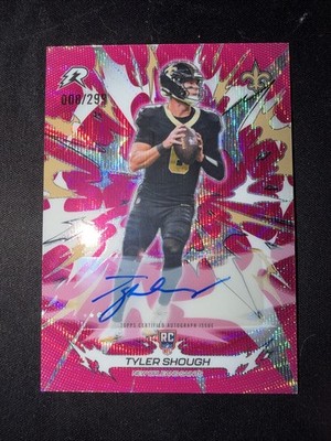 2025 Tyler Shough Topps Resurgence RC AUTO #163 Pink Surge /299 Saints Autograph