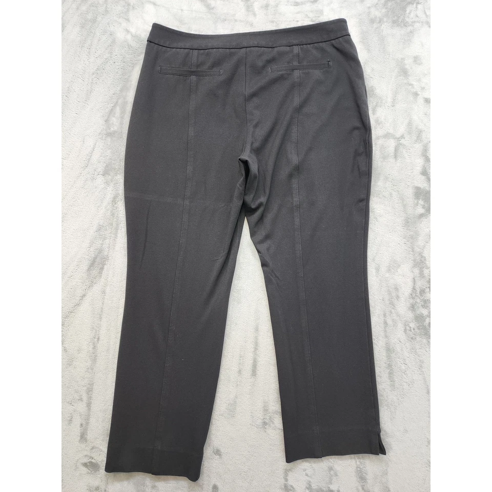 Pantalón tobillo NYDJ Ponte tejido tiro alto talla 16 negro elástico liftxtuck corte oficina Foto 2 de 4