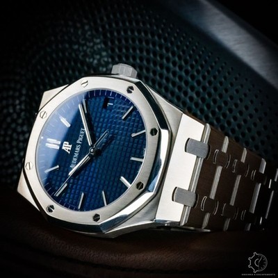 Audemars Piguet Royal Oak Blue Dial - Full Set - 15503BC.OO.1220BC.01