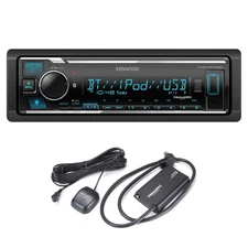 Kenwood KMM-BT332U Bluetooth Media Receiver with Alexa & SiriusXM Kit