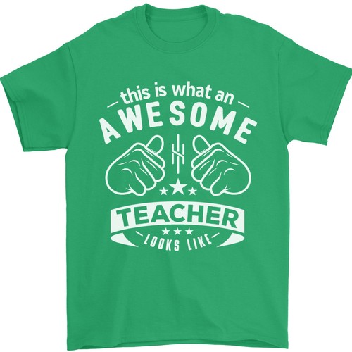 Awesome Teacher Looks Like Teaching Funny Mens T-Shirt 100% Cotton - Picture 6 of 28