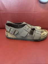 Birkenstock Milano Brown Leather Slingback Sandals Mens Size 8 EXCELLENT Cond.