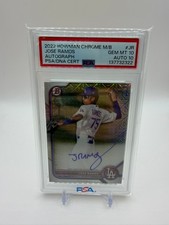 2022 Bowman Chrome Jose Ramos (AU) PSA 10 AUTO 10 Dodgers