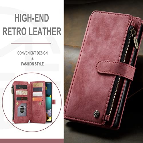 UEEBAI Wallet Case for Samsung Galaxy A51 4G, Premium Handmade PU Leather - Foto 6 di 6