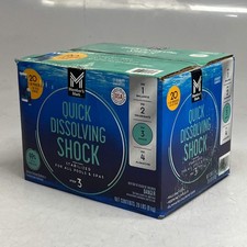 MEMBER'S MARK Quick Dissolving Shock 20lb with 10 Test Strips Blue