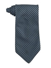 Nautica 100 SILK Men's Designer Geometric Blue Tie 58  X 3 7/8  