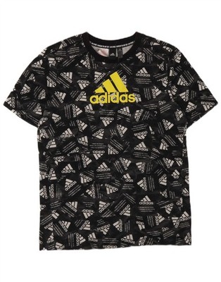 Adidas Jungen Grafik T-Shirt Oberteil 15-16 Jahre schwarz Baumwolle BR10