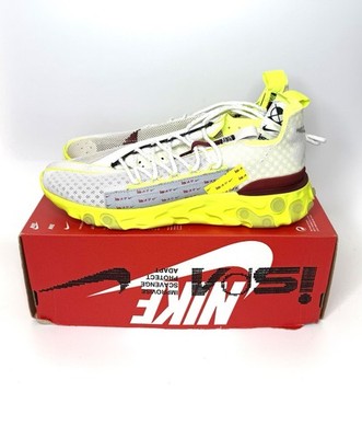 NEW Nike React Runner ISPA CT2692-002 Men s 9.5 Platinum Tint Volt Glow