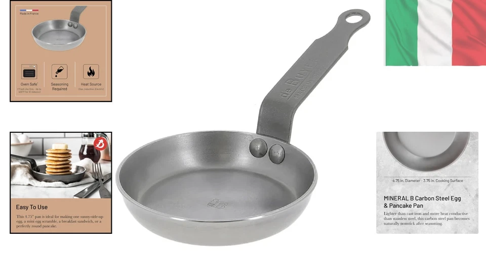 de Buyer Mineral B Element Padella 12 cm - Immagine 2 di 4