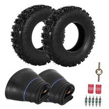  4.10/3.50-6 Tires and Inner Tubes 2 Set for Go Kart 2 Tires & 2 Inner tubes