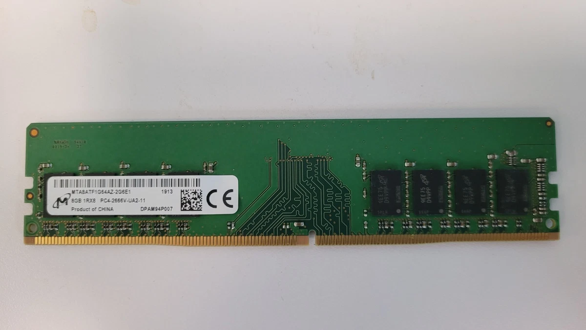 Micron DDR4 SDRAM 8 GB Capacity per Module DIMM Computer Memory