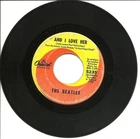 THE BEATLES-AND I LOVE HER/IF I FELL-45 RPM-BRITISH INVASION-CAPITOL-5235-VG+
