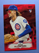 2025 TOPPS STADIUM CLUB BASEBALL KEVIN ALCANTARA RED PARALLEL ROOKIE CARD 91