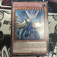 Leuchtender Blauäugiger Drache LCKC-EN008 Secret-Rare 1 Auflage YU-GI-OH 