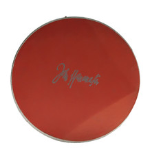 Vintage 1950s John Wannamaker Round Red Hat Box With Silver Band 12X8