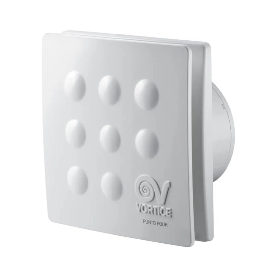 Extracteur d'air 90mm Ventilateur évacuation pro IPX4 Zones humides Plafond Mur - Photo 3/4