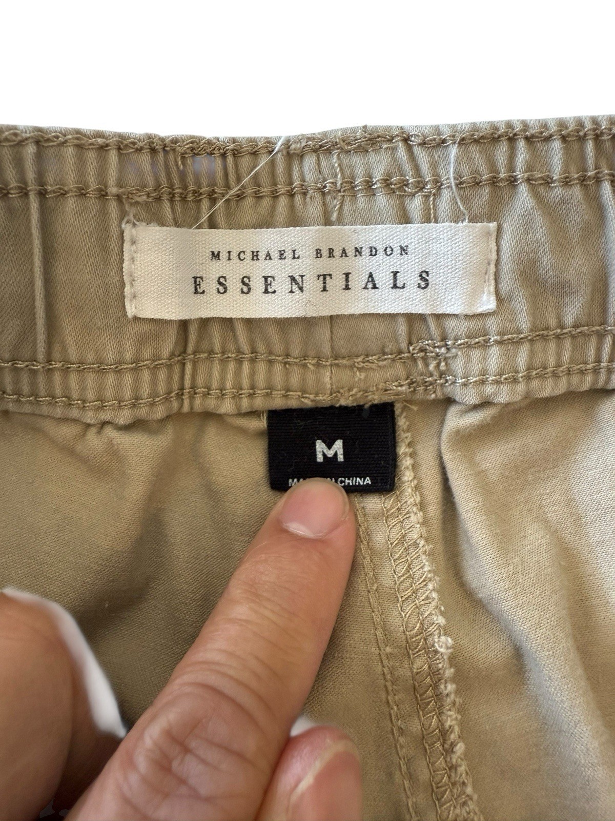 Michael Brandon Essential Shorts Drawstring Brown… - image 4