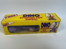 Flintstones Dino Purple Stuffed Toy -Post Pebbles Cereal Dinosaur -Sealed in Box