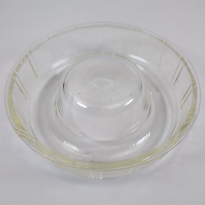 Vintage 9  Queen Anne Glasbake Glass Bundt Cake Pan Baking Dish Gelatin Mold