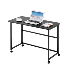 ParlorDream Folding Desk With wheels, mobile, small desk for study, home office