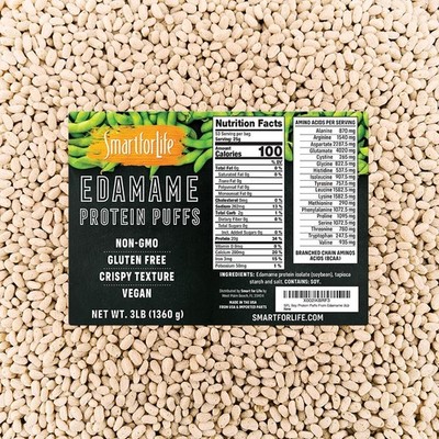Smart for Life - Edamame Protein Puffs - High Zero Sugar Soy Protein Isolate ...