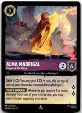 Lorcana Alma Madrigal - Keeper of the Flame Wilds Unknown 12 58/204 Rare NM