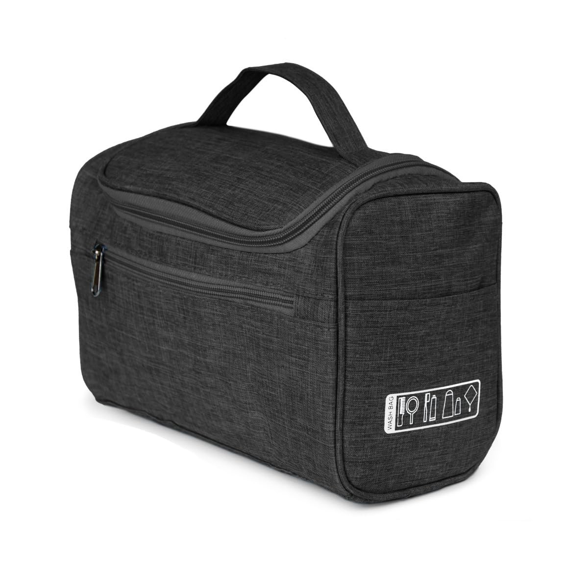 Vanity trousse de toilette en tissu premium avec poignée robuste pour cosmétiques