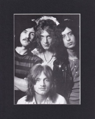 8X10'' Matted Print Art Picture Band Led Zeppelin: Early Band Photo
