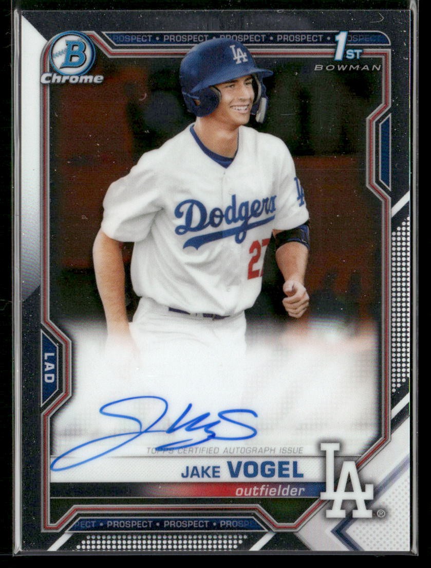 2021 Bowman #CPA-JV Jake Vogel Chrome Prospect Autographs