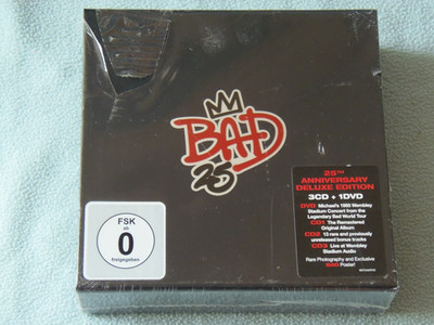 Michael Jackson Bad 25 3-CD & 1-DVD Deluxe Box Set New 25th Anniversary *SEALED*