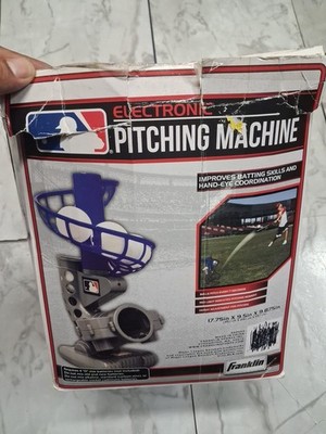 Franklin Sports MLB Electronic Baseball Pitching Machine Automatic TESTED 4D Bat