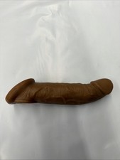 6 Penis Girth Enlarger Enhancer Extension Extender Sheath Sleeve Light Brown