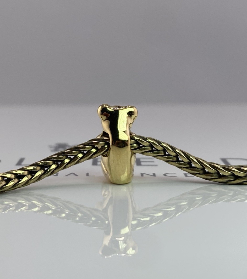 Trollbeads Teddy Bear 18K Gold Bead – Retired, Rare