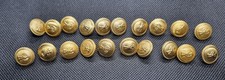 20 VECCHI BOTTONI BOMBE X DIVISA UNIFORME PPSS