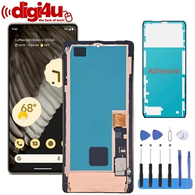 For Google Pixel 7 Pro OLED LCD Display Touch Screen Replacement Digitizer+Frame