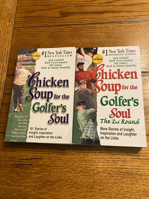 Chicken Soup for the Golfer's Soul - 2 Book Lot Set - Original & 2nd Round! GOLF