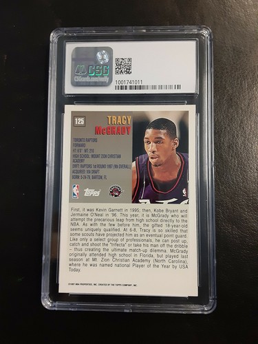 1997-98 Topps Tracy McGrady #125 CSG 9 - Photo 2 sur 2