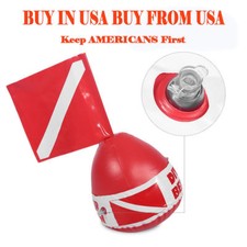 Scuba Diving Diver Below Inflatable Signal Floater Float Dive Flag Red Bouy Ball