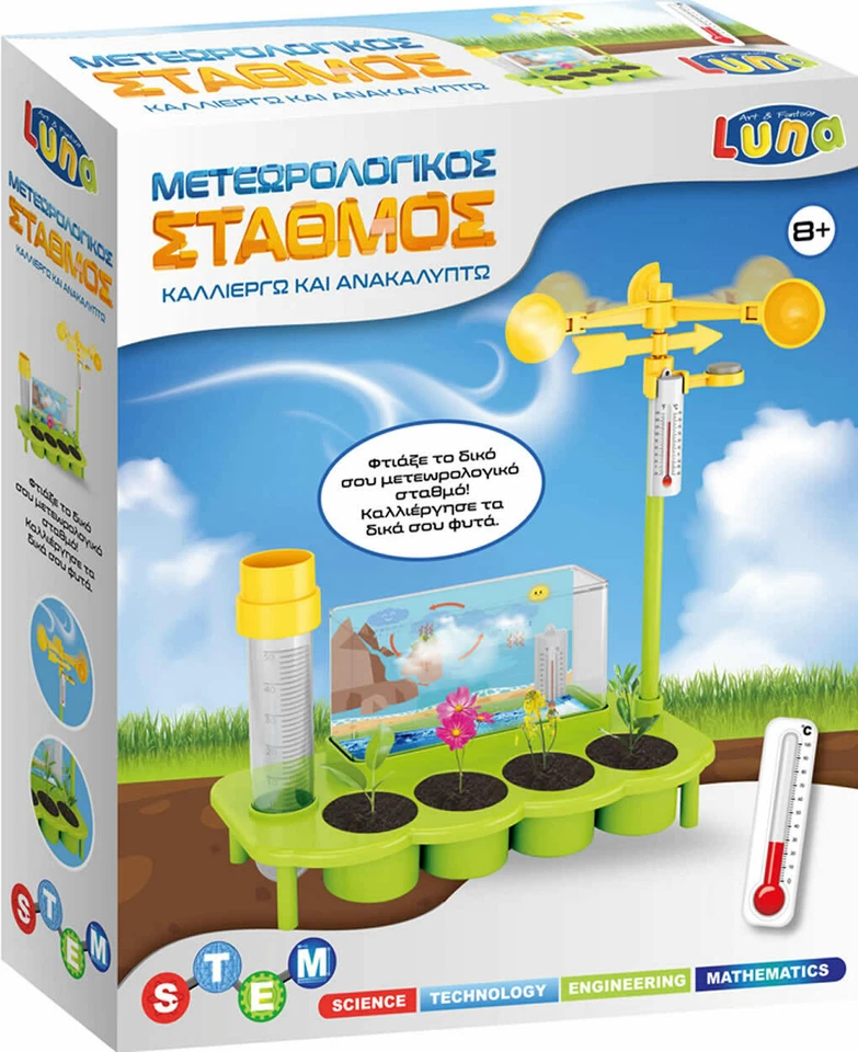 DIAKAKIS Experimentierkasten Wetter Kinder Lernspielzeug Wetterstation Bausatz +8J